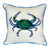 Male Blue Crab Beach House Pillow