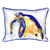 Swimming Blue Sea Turtle Pillow