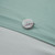 Aqua Blue Coastline Duvet Collection - Queen Size button closure