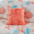 Pebble Beach Queen Size 7-Piece Comforter Set coral orange pillow