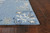 Sea Blue Coastal Hand-Hooked Rug corner image