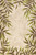 Greenery Palm Bordered Indoor-Outdoor Area Rug