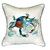 Watercolor Blue Crab Beach Cottage Pillow