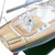 Omega 46 Sailboat Model - Red and Black Hull close up cockpit 2