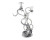 Two Taper Pewter Octopus Candelabrum.2