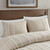 Saltwater and Dunes Queen Size Duvet Set close up shams and comforter