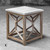 Catali Ivory Stone End Table view 2