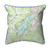 Cobbetts Pond, New Hampshire Nautical Map 22 x 22 Pillow