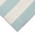 Water Blue Woven Wide Striped Rug  corner and pile image