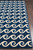 Navy Blue Baja Waves Area Rug edge