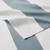 Spa Blue Striped Shower Curtain close up