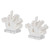 Reef Sculpture White Bookends with Faux Coral