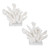 Reef Sculpture White Bookends with Faux Coral