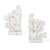 Reef Sculpture White Bookends with Faux Coral