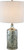 Ormand Blue Mercury Glass Table Lamp light on