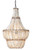 Blanca Seaside Boho Chandelier lit