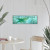 Custom Bright Green Sea Turtle Latitude-Longitude Art on wall