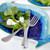 Dourada Medium Fish Shaped Platter with salad lifestyle