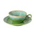 Taormina Lime Green Tea Cup and Saucer Sets