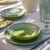 Taormina Lime Green Pasta Bowls on table