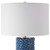 Fiji Blue Table Lamp close up top and base