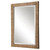 Cape Byron Rattan Wrapped Rectangle Mirror angle view