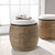 Island Seagrass Wrapped Accent Stool room view