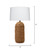 Jetty Rope Wrapped Table Lamp measurements