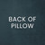 East Cay Palm Leaf Luxury Pillow back of pillow