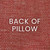 Shelldon 24 x 24 Linen Pillow - Coral back