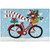 Holiday Biking Accent Rug