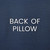 Bayview Cobalt Blue Luxury Pillow back