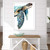 Great Sea Turtle in White Shadowbox Framing room view