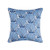 Scallop Shells Blue Printed Pillow