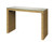 Captain's Seagrass Wrapped Console Table with Glass Top