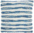 Ombre Woven Stripes Navy Throw Pillow