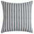 Beach Cottage Blue Ticking Stripe Pillow