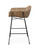 Nova Woven Rattan Counter Stool side view