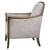 Brittoney Taupe Armchair side view