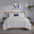 Sconset Navy Plaid 8-Piece Reversible Comforter Set view 3