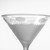 Sea Shore Frosted Martini Glasses - close up image