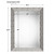Silver Sea Framed Large Mirror measurements