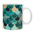 Real Teal Mermaid Coffee Mugs -Set of 4