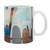 Tropical Surfboard Scene Coffee Mugs -Set of 4