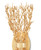 Gold Gilt Sea Fan Wall Sconce close up top of fixture