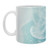 Turquoise Waves Coffee Mugs -Set of 4 back of mug