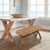 Sea Drift Woven Water Hyacinth Bench dining room image