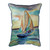 Teal Sailing Coastal Pillow
