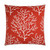 Red Coral Craze Embossed Pillow