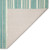 Aruba Aqua Varied Stripe Wool Rug backing